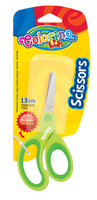 Nożyczki colorino plastikowe 13cm gumowa rączka