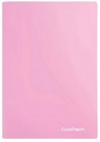 COOLPACK - ZESZYT A5 PP - 60 K. KRATKA (bm) - PASTEL / POWDER PINK