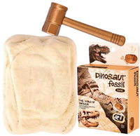 DINOZAUR WYKOPALISKA SKAMIELINA SZKIELET + MŁOTEK