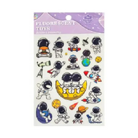 Naklejki fluorescencyjne kosmos zestaw świecące w ciemności dekoracje