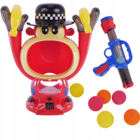 Głodna Małpka Strzelanie Do Celu Pistolet Na Kulki Światło Led Dźwięk