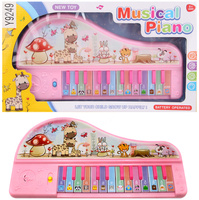 Pianinko dla dzieci edukacyjne z odgłosami zwierząt interaktywna zabawka