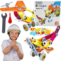 Zestaw Klocków Konstrukcyjnych Młody Inżynier 48 Elementów Samolot Lotnia