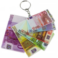 Brelok Euro Banknoty Do Kluczy Stylowy Gadżet Idealny Prezent Dla Każdego