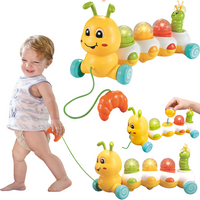 Gąsienica Sznurkowa Edukacyjna Zabawka Dla Dzieci Prezent