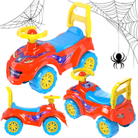 Jeździk Samochód Chodzik Dla Dzieci Kolorowy Pająki Otwierane Siedzisko