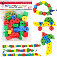KLOCKI MAŁYCH GENIUSZY KONSTRUKCYJNE KORALE 22 ELE