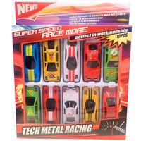 ZESTAW Metalowe Resoraki 10 szt Samochodziki Małe Autka