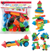 KLOCKI MAŁYCH GENIUSZY KONSTRUKCYJNE SZCZOTKI 46EL