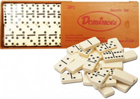 Domino kościane klasyczne gra edukacyjna dla dzieci i dorosłych zestaw