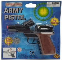 Pistolet Na Kapiszony Metalowy Zabawka Dla Dzieci Prezent Policjanta