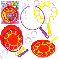 Zestaw Do Baniek Mydlanych Dwa Ringi Płyn Pojemnik Bańki Mydlane