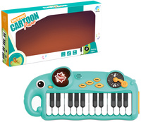 Pianinko dla dzieci Słoń edukacyjne interaktywne z dźwiękami kolorowe