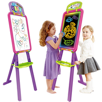 ZESTAW KREATYWNY TABLICA 3W1 MALOWANIE PISAKI LED