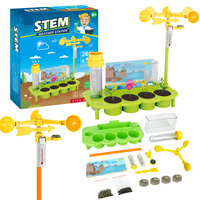 Mini Ogródek Szklarnia dla Dzieci Automat Podlewanie Termometr Sadzonki