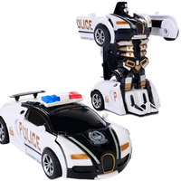 ZESTAW AUTO ROBOT TRANSFORMACJA POLICJA 2W 