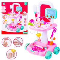 Zestaw Małego Doktora Lekarza EKG Wózek +Akcesoria