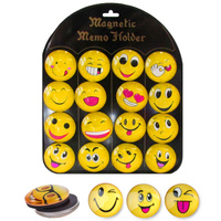 Magnesy buźki emotki 5cm 12 sztuk kolorowe ozdobne do tablic lodówki