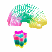 SPRĘŻYNA TĘCZOWA TRANSPARENTNA KSZTAŁTY ZABAWKA ANTYSTRESOWA DLA DZIECKA