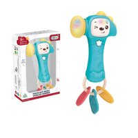 ZABAWKA SENSORYCZNA GRYZAK DLA NIEMOWLĄT MŁOTEK ŚWIATŁO DŹWIĘK GRZECHOTKA