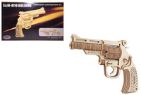 Układanka drewniana pistolet edukacyjna zabawka kreatywna dla dzieci