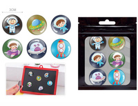 Magnesy Kosmonauci 3cm Zabawka Edukacyjna Zestaw 6 Sztuk Kosmos Dzieci