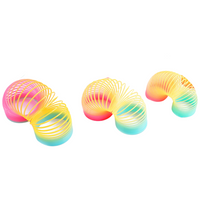 Sprężyny tęczowe zabawka edukacyjna dla dzieci 3 sztuki kolorowe