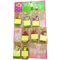 Magnesy do notowania na lodówkę biura zestaw kolorowych karteczek