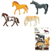 Zabawki Konie Figurki 4 Sztuki Edukacyjne Dla Dzieci Realistyczne Modele