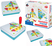 ŚRUBKOWY TRENING MAŁEJ RĄCZKI MOZAIKA UKŁADANKA +3