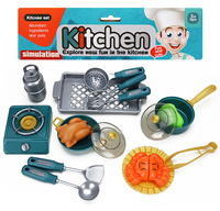 Zestaw kuchenny 17 elementów garnki akcesoria zabawka dla dzieci