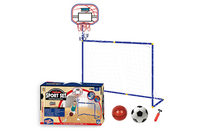 ZESTAW BRAMKA PIŁKARSKA KOSZYKÓWKA PIŁKA NOŻNA 2W1