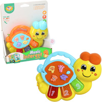 Pianinko muzyczne gąsienica interaktywna zabawka edukacyjna dla dzieci