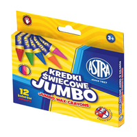 KREDKI ŚWIECOWE JUMBO ASTRA 12 KOLORÓW