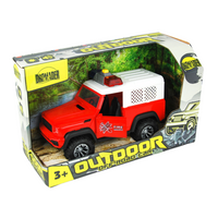 Jeep Straż Pożarna Na Baterie Dla Dzieci Interaktywna Zabawka W Pudełku