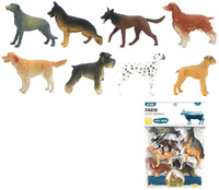 Figurki psy zestaw 8 sztuk realistyczne zabawki dla dzieci i kolekcjonerów