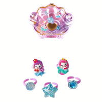 Zestaw biżuterii bransoletka muszla elegancka ozdoba na rękę damska