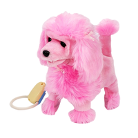 Chodzący piesek na smyczy interaktywny zabawka dla dzieci realistyczny