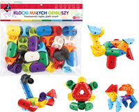 KLOCKI MAŁYCH GENIUSZY KONSTRUKCYJNE KSZTAŁTKI 28E