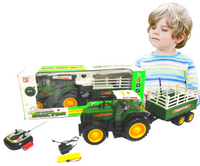 GIGANT TRAKTOR ZDALNIE STEROWANY Z PRZYCZEPA 69 CM