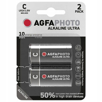 2x BATERIA AGFAPHOTO ULTRA C LR14 R14 ALKALICZNA