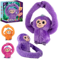 Małpa Pluszowa Powtarzająca Dźwięki Turlająca Interaktywna Zabawka