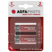 2x BATERIA AGFAPHOTO HEAVY DUTY C LR14 CYNKOWA