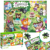 Puzzle "Kocie Wakacje" 30 Elementów Układanka Kolorowa Zestaw Kotki