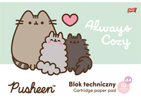 Blok techniczny A4 10 kartek okładka kredowana 190 g/m2 PUSHEEN