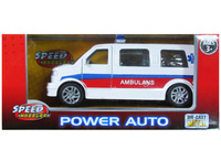 AMBULANS METALOWY Z DŹWIĘKIEM I ŚWIATŁEM