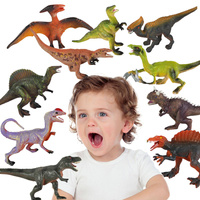 Zestaw Dinozaurów Figurki Park Jurajski 10 Elementów Różne Gatunki