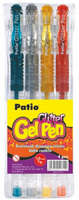 GLITTER GEL PEN 4 KOL. - MIX KOLORÓW W ETUI