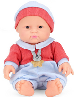 Lalka bobas w ubranku realistyczna zabawka dla dzieci edukacyjna 75cm