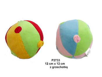 Piłka grzechotka 12cm MIX Sun-Day